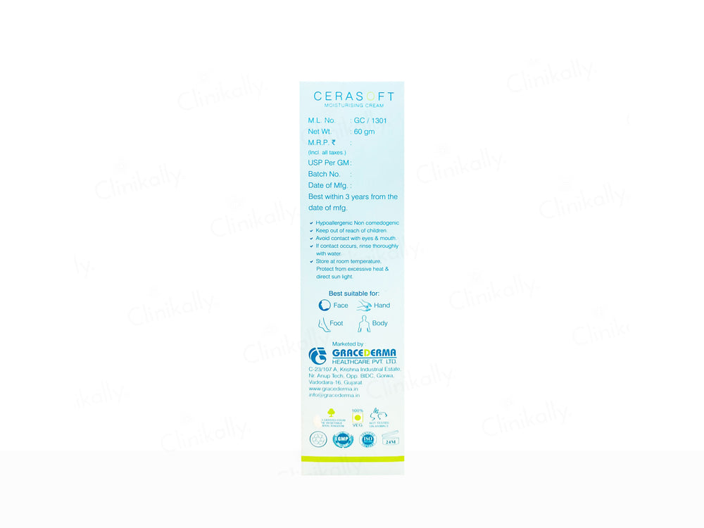 Cerasoft Moisturising Cream For Normal to Dry Skin