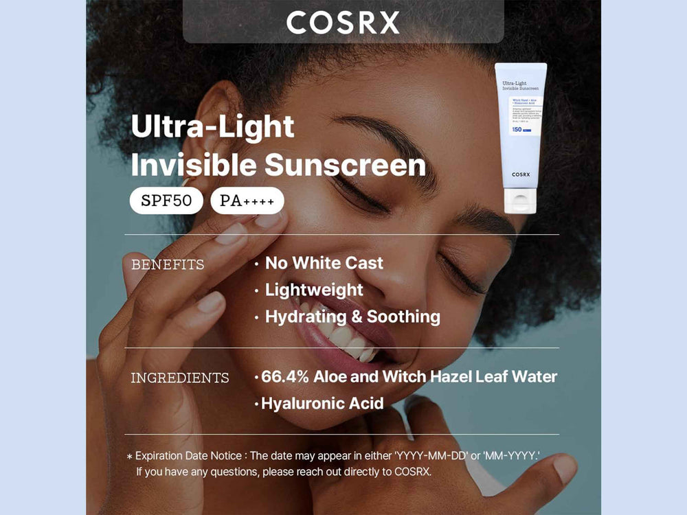 COSRX Ultra-Light Invisible Sunscreen SPF 50 PA++++