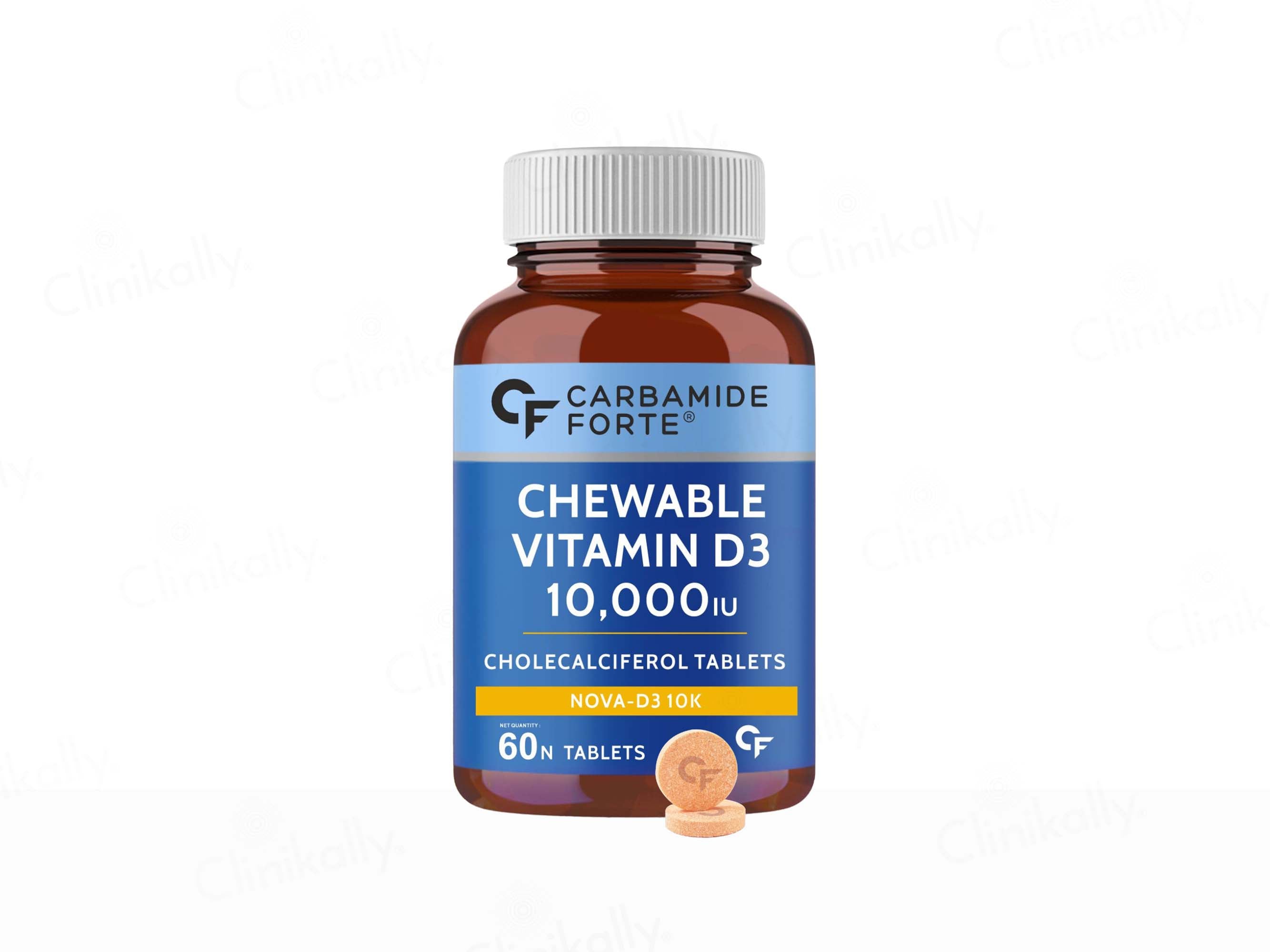 Carbamide Forte Chewable Vitamin D3 10000 IU Tablet