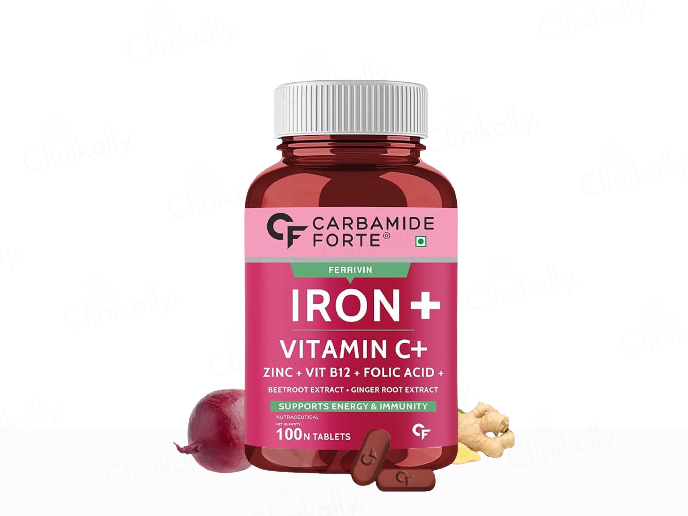 Carbamide Forte Iron, Vitamin C, Zinc, Vitamin B12, Folic Acid Tablet