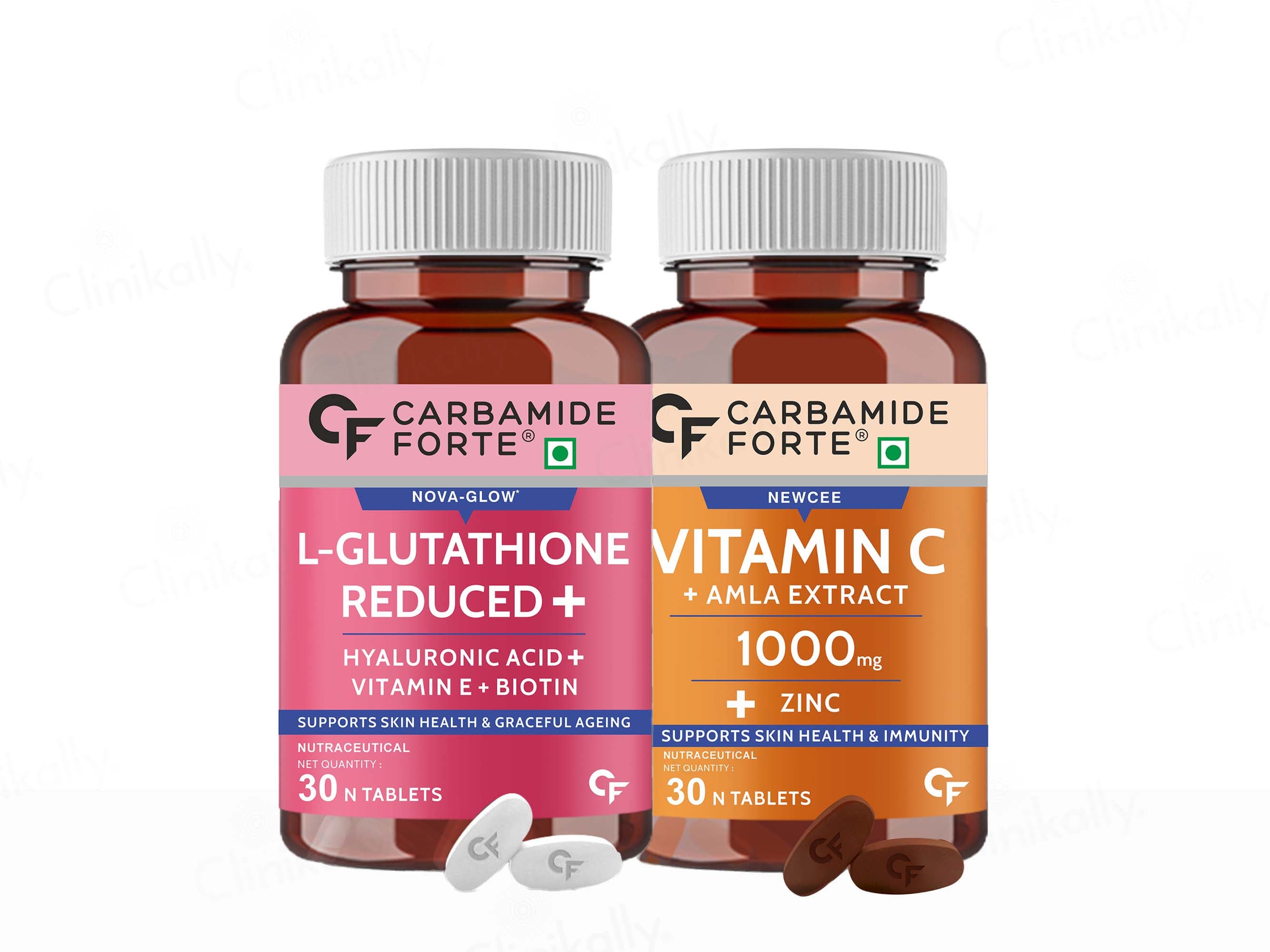 Carbamide Forte L-Glutathione + Vitamin C 1000mg Tablet Combo Pack