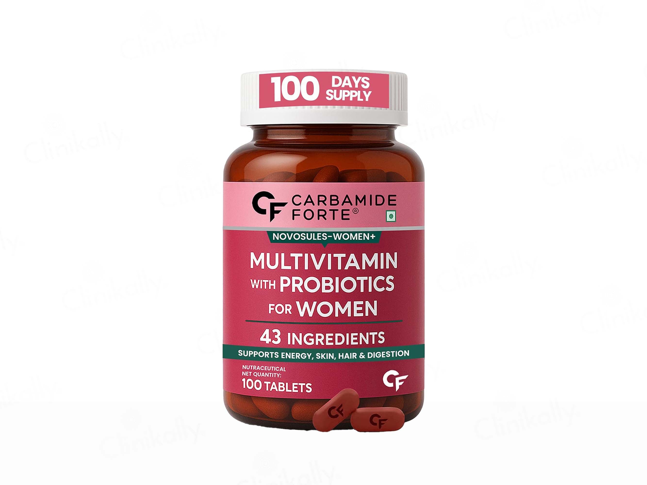 Carbamide Forte Multivitamin With Probiotics Tablet For Women