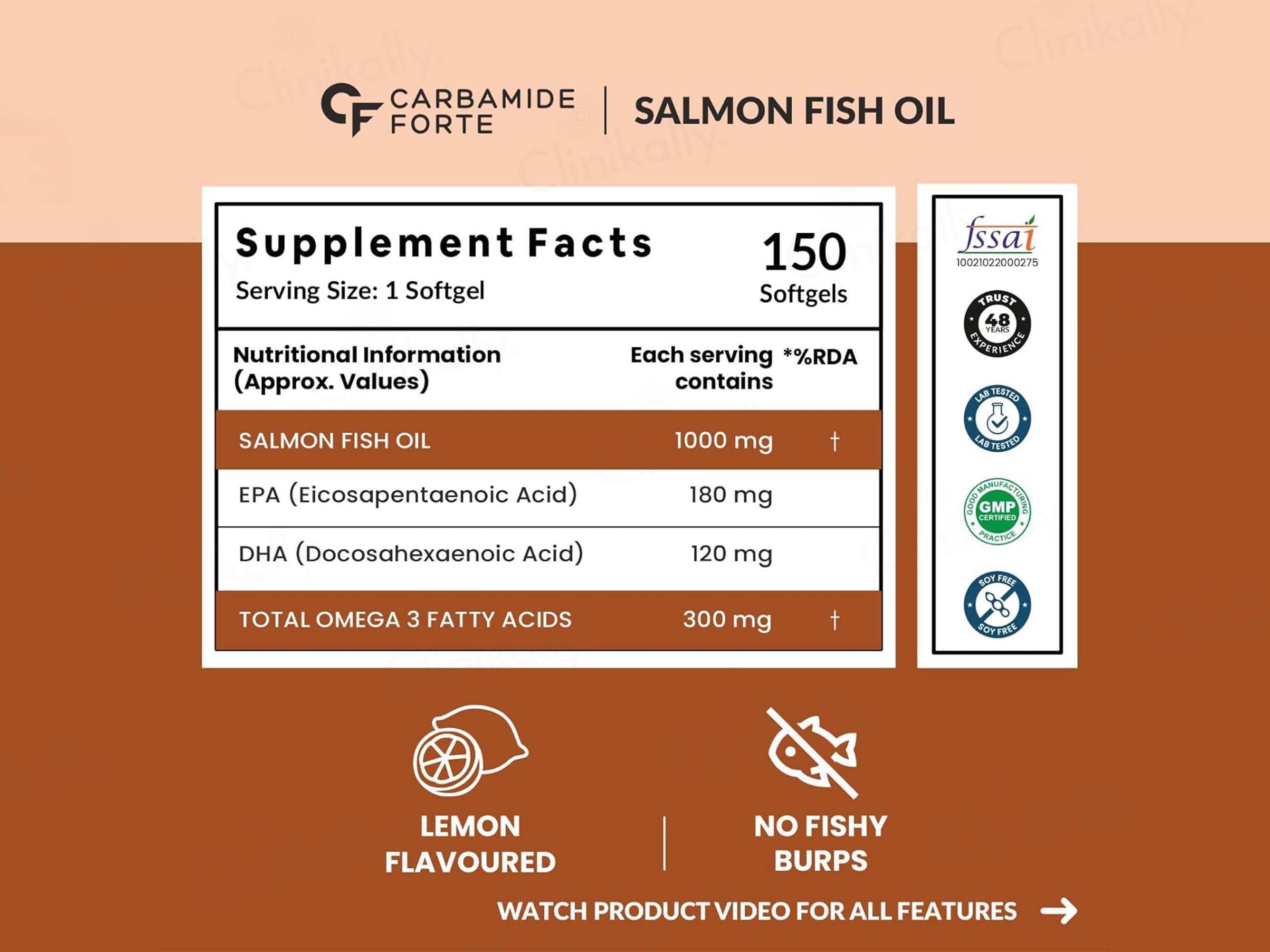 Carbamide Forte Salmon Fish Oil 1000mg Capsule