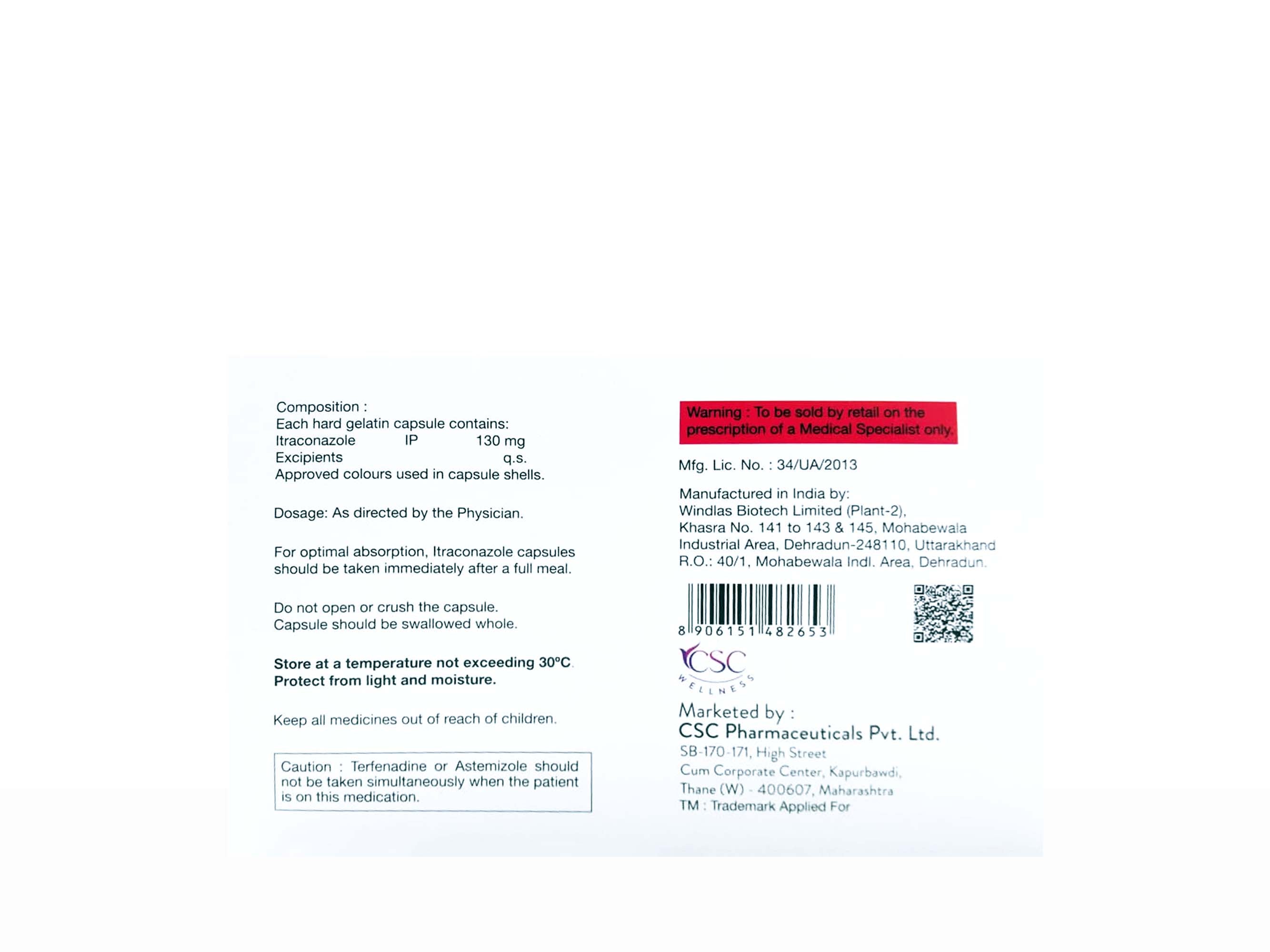 Cenitra SB 130 Capsule