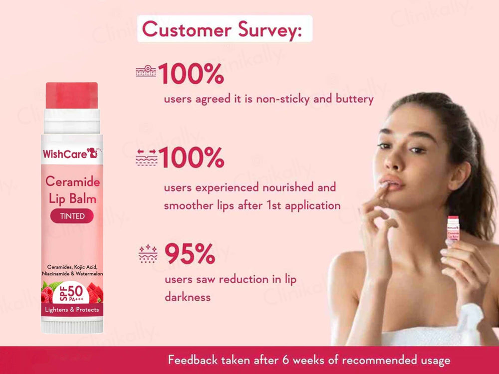 WishCare Ceramide Lip Balm - Tinted SPF 50 PA+++