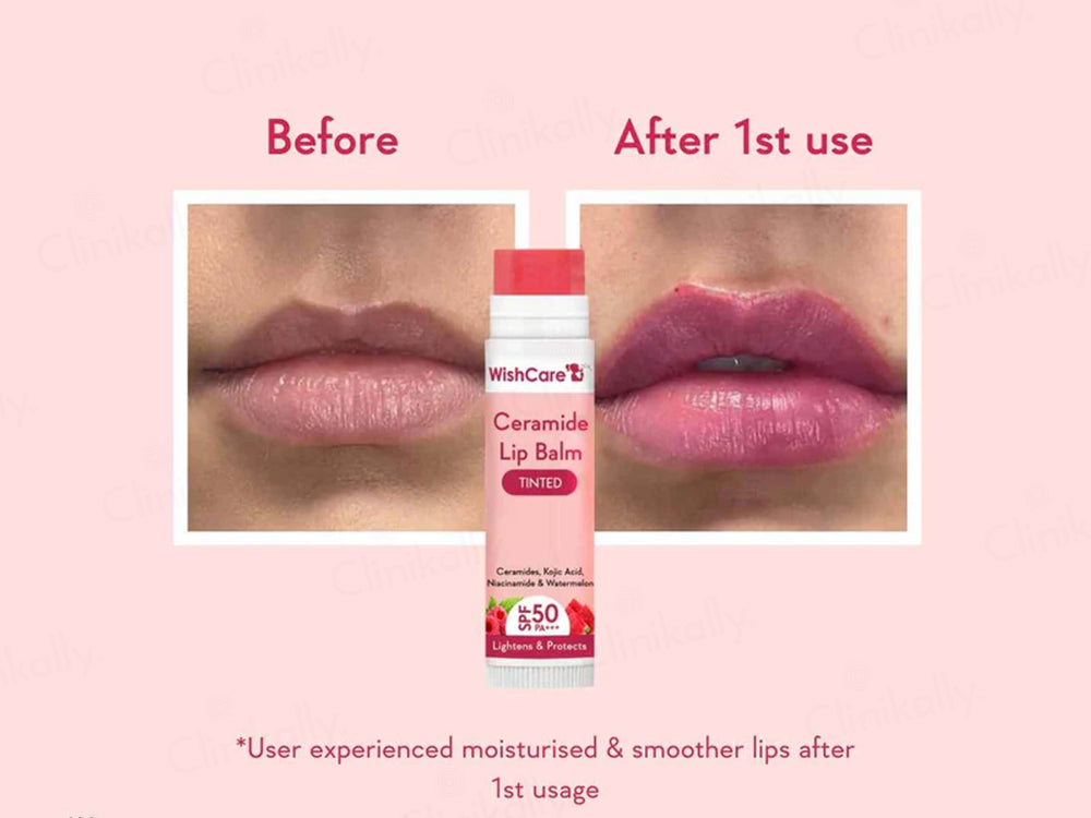 WishCare Ceramide Lip Balm - Tinted SPF 50 PA+++