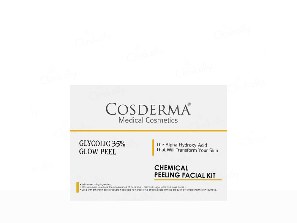 Cosderma Glycolic 35% Glow Peel Chemical Peeling Facial Kit