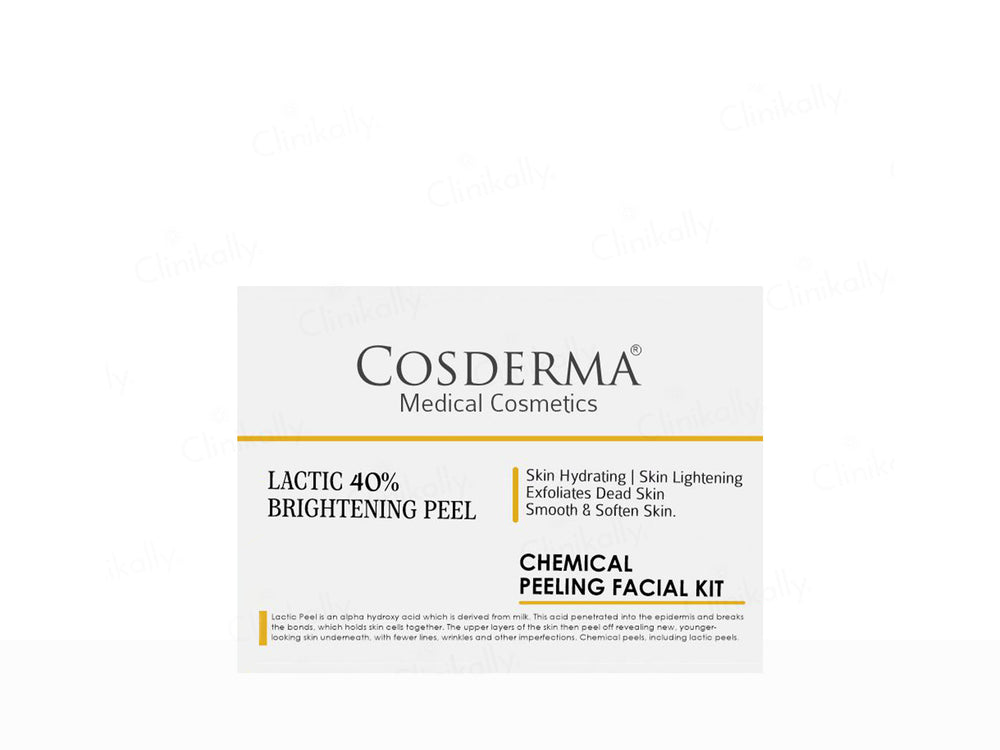 Cosderma Lactic 40% Brightening Peel Chemical Peeling Facial Kit