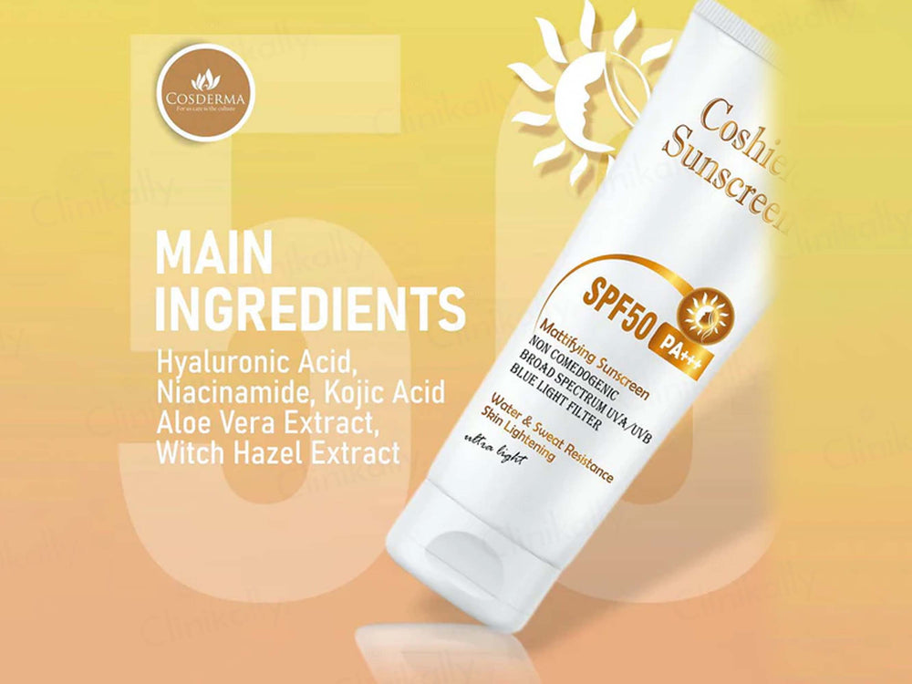 Cosderma Coshield Mattifying Sunscreen SPF 50 PA+++