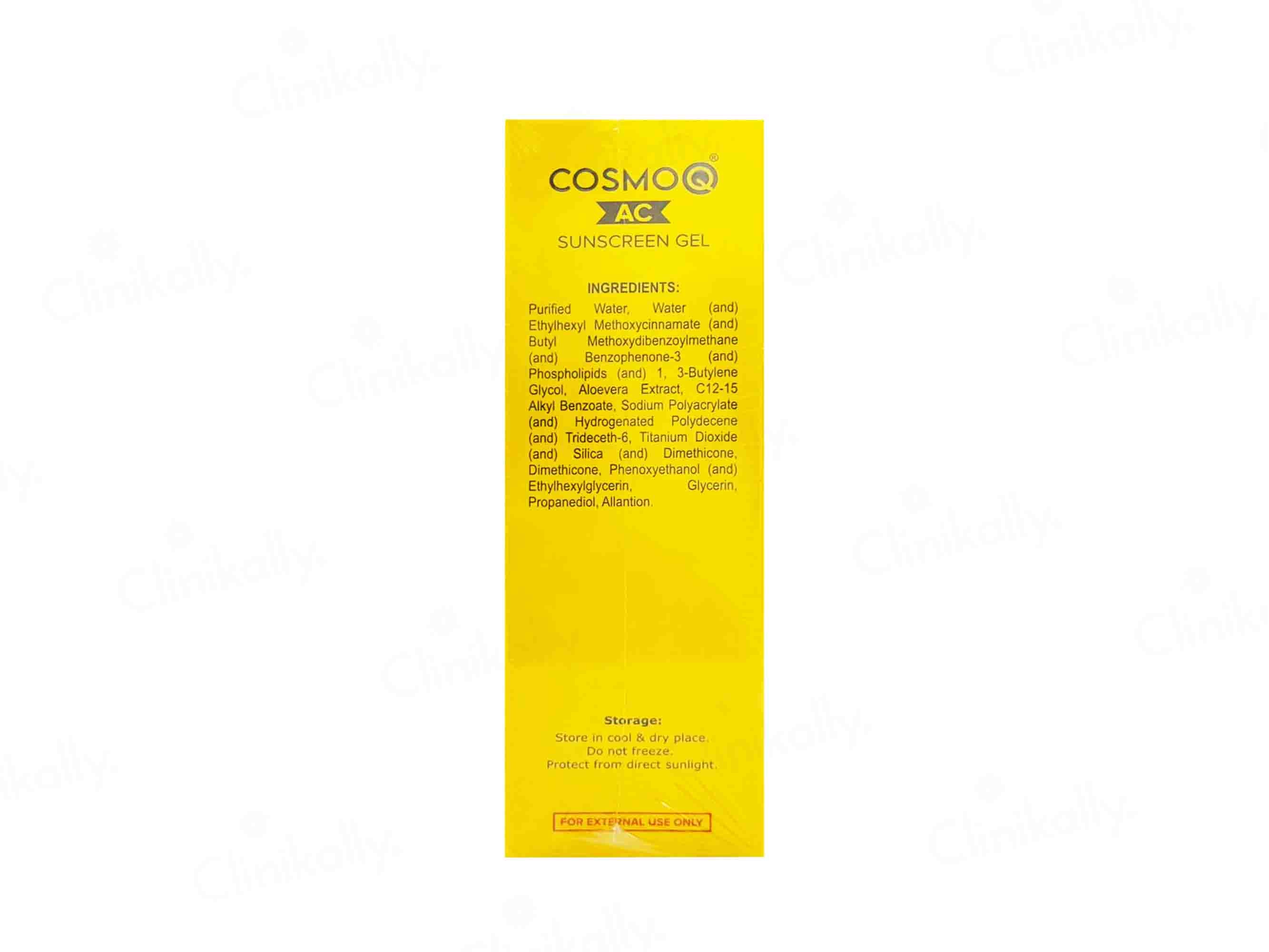 CosmoQ AC Sunscreen Gel SPF 30 PA+++