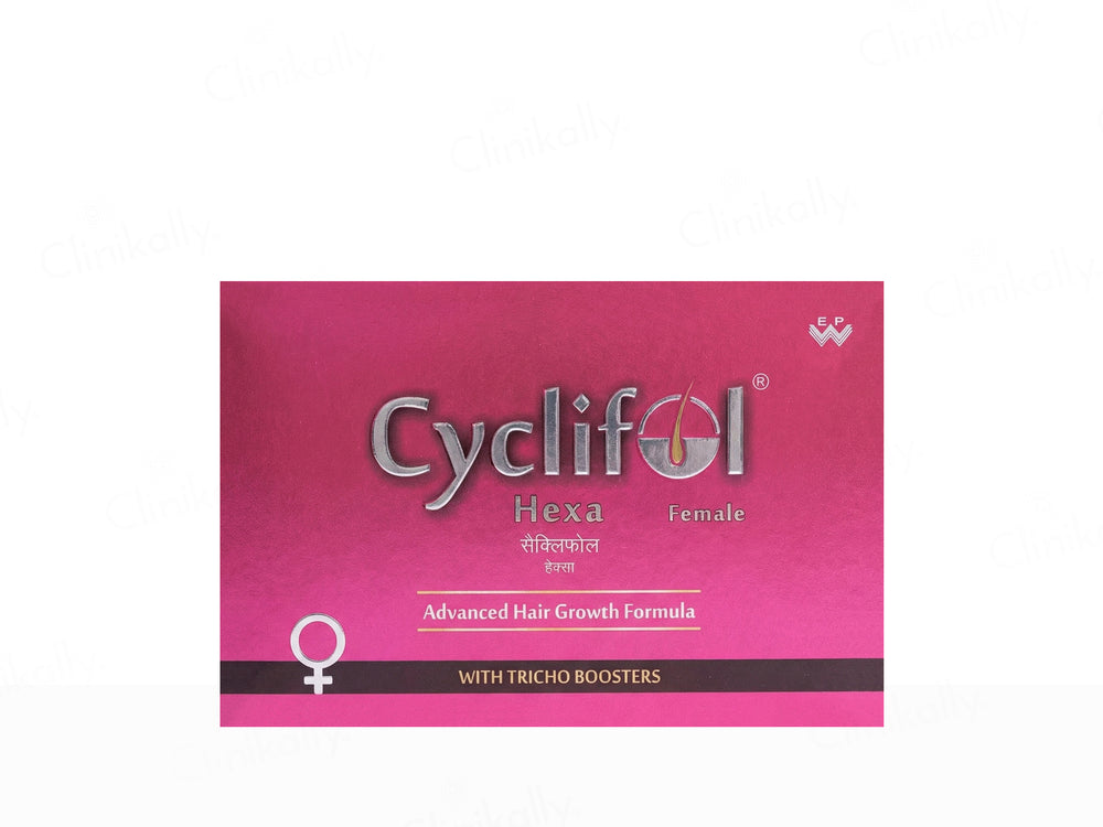 Cyclifol Hexa Female Advanced Cyclical Therapy Hair Growth Formula Kit