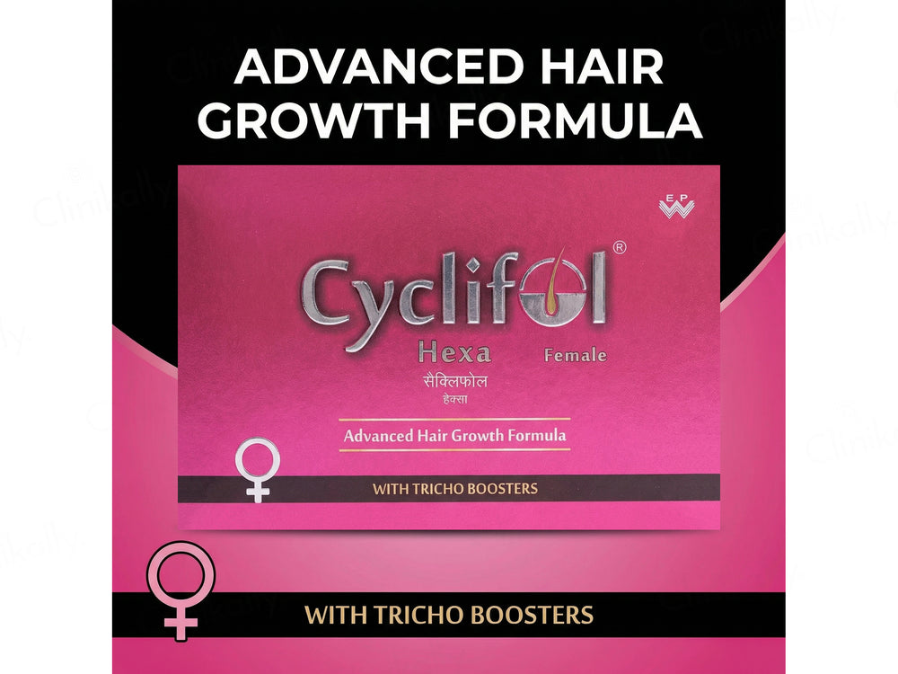 Cyclifol Hexa Female Advanced Cyclical Therapy Hair Growth Formula Kit