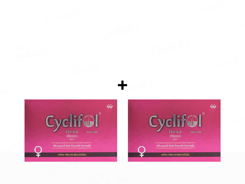 Cyclifol Hexa Female Advanced Cyclical Therapy Hair Growth Formula Kit
