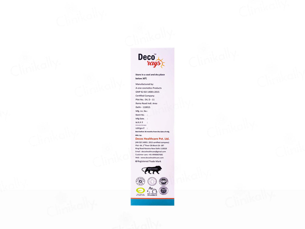 Deco Rays Sunscreen Cream SPF 50 PA+++