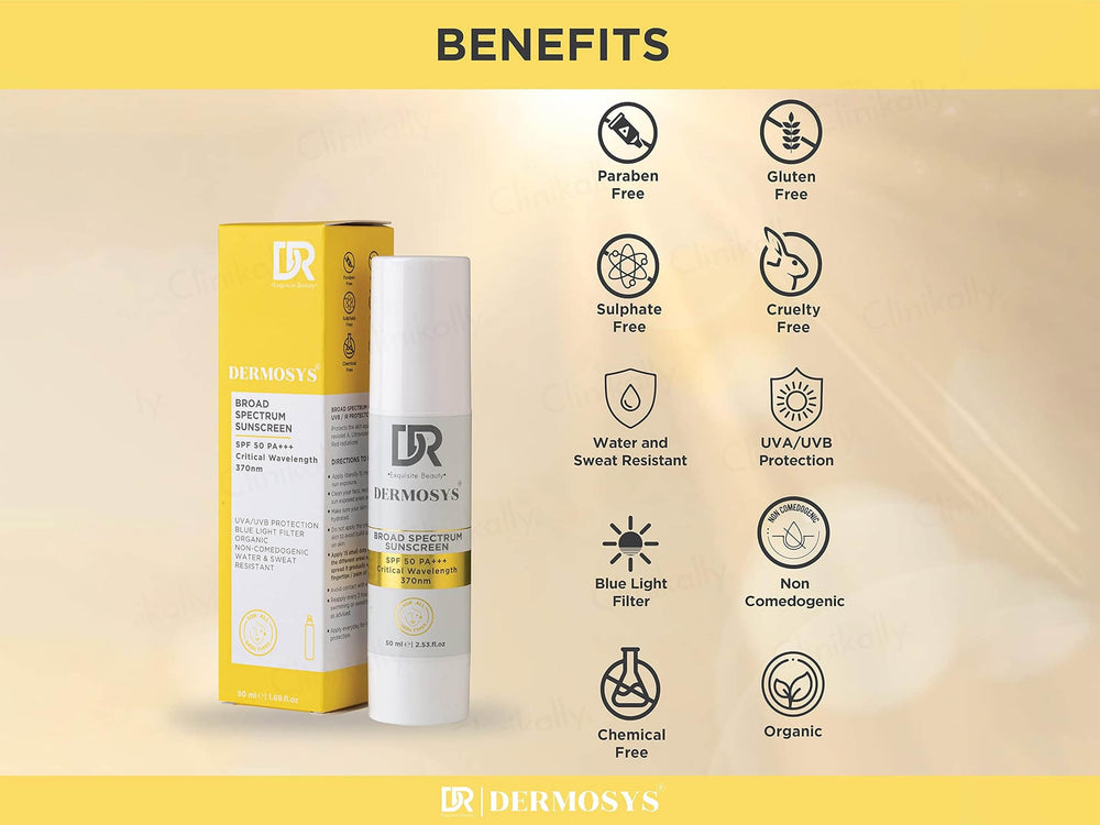 Dermosys Broad Spectrum Sunscreen SPF 50 PA+++