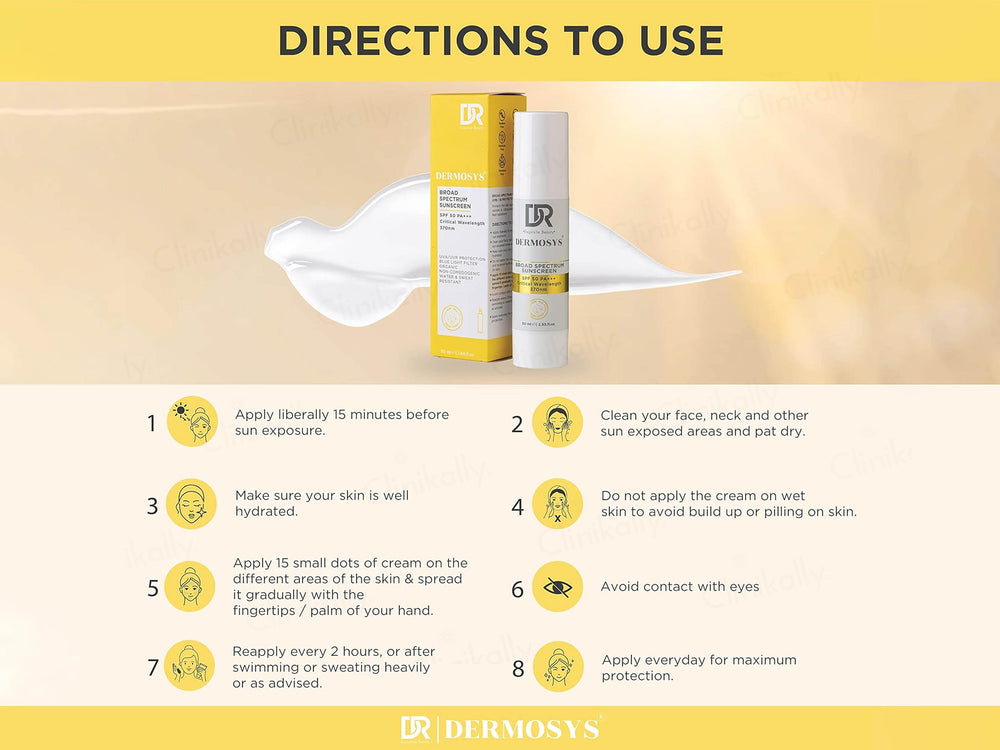 Dermosys Broad Spectrum Sunscreen SPF 50 PA+++