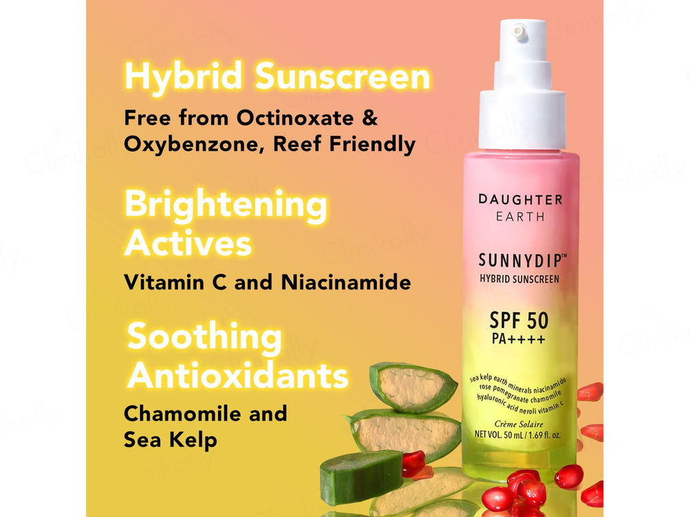 Daughter Earth Sunnydip Hybrid Sunscreen SPF 50 PA++++