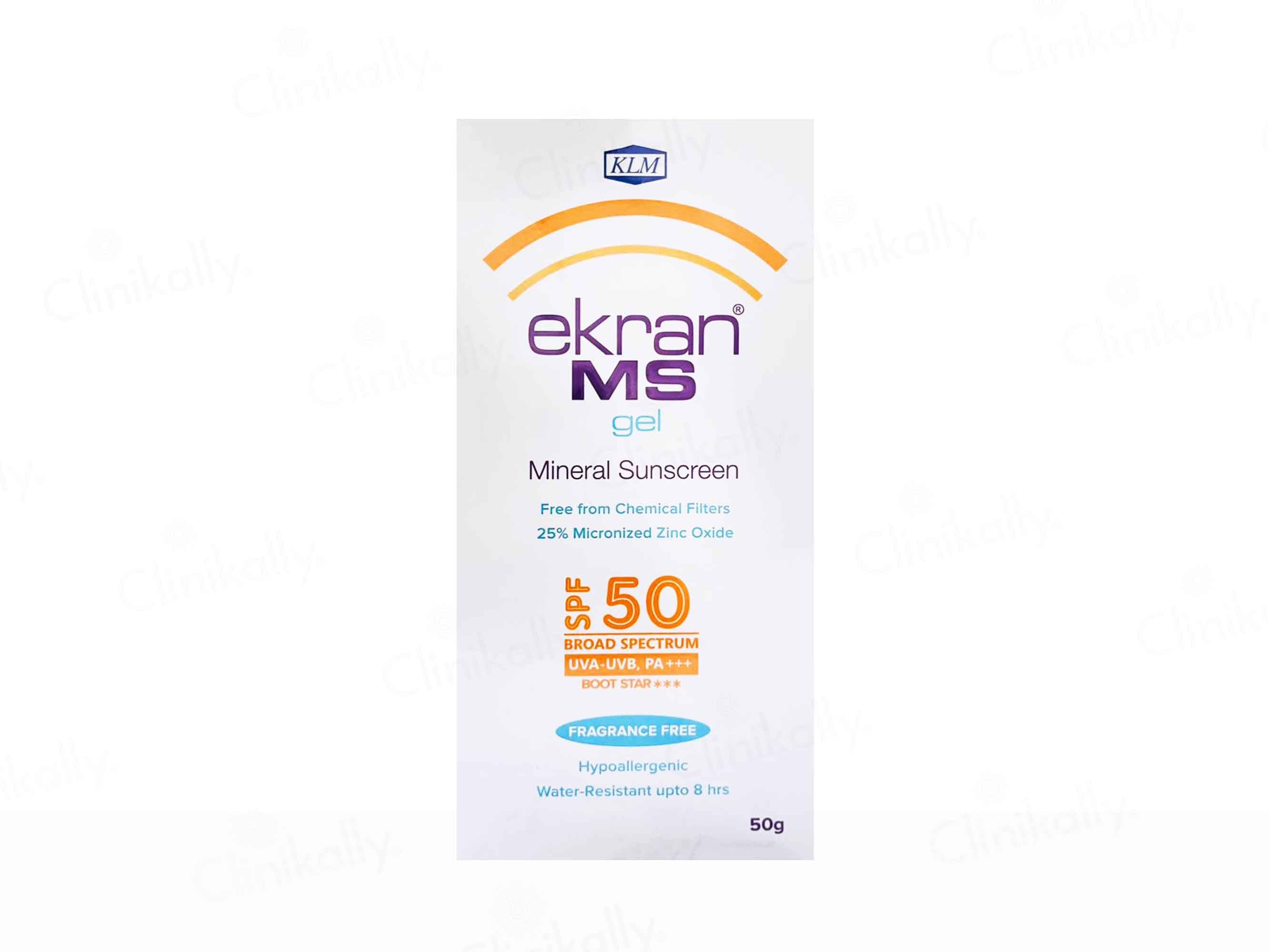 Ekran MS Mineral Sunscreen Gel SPF 50 PA+++