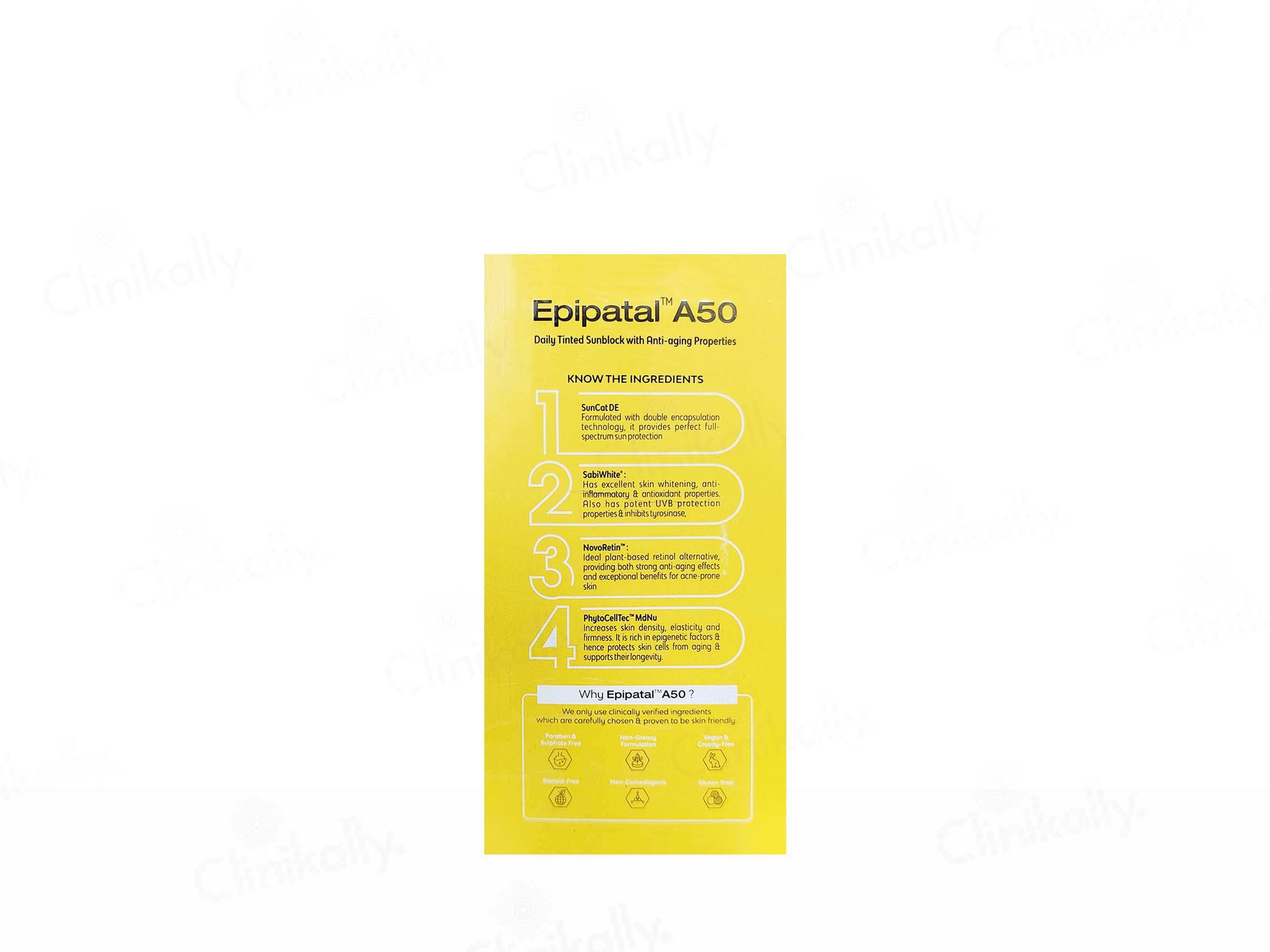 Epipatal A50 Daily Tinted Sunblock Anti-Aging Sunscreen