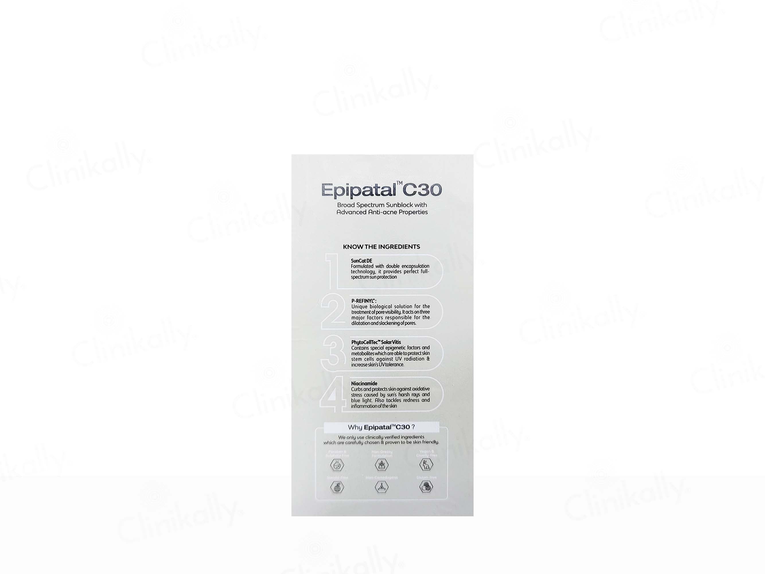 Epipatal C30 Broad Spectrum Sunblock Anti-Acne Sunscreen