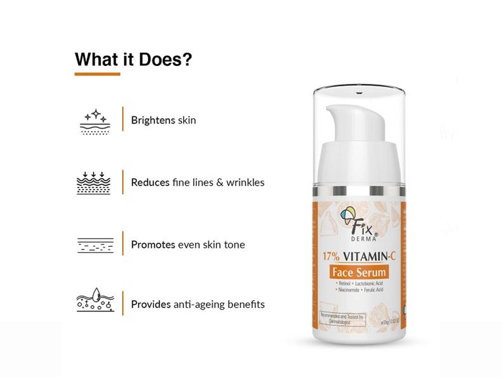 Fixderma 17% Vitamin C Face Serum