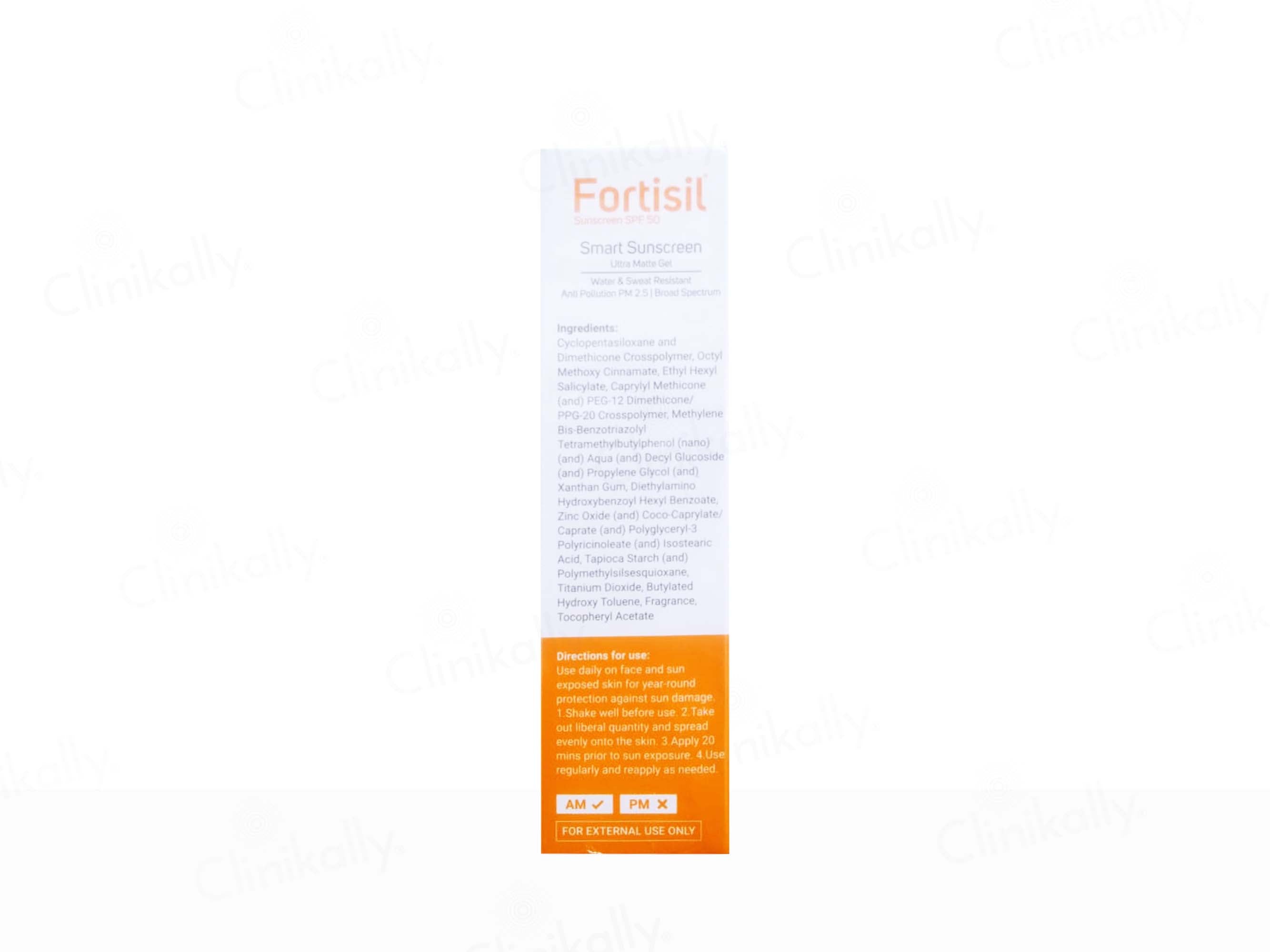 Fortisil Smart Sunscreen Ultra Matte Gel SPF 50 PA+++