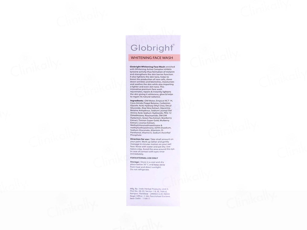 Globright pH Balanced Whitening Face Wash