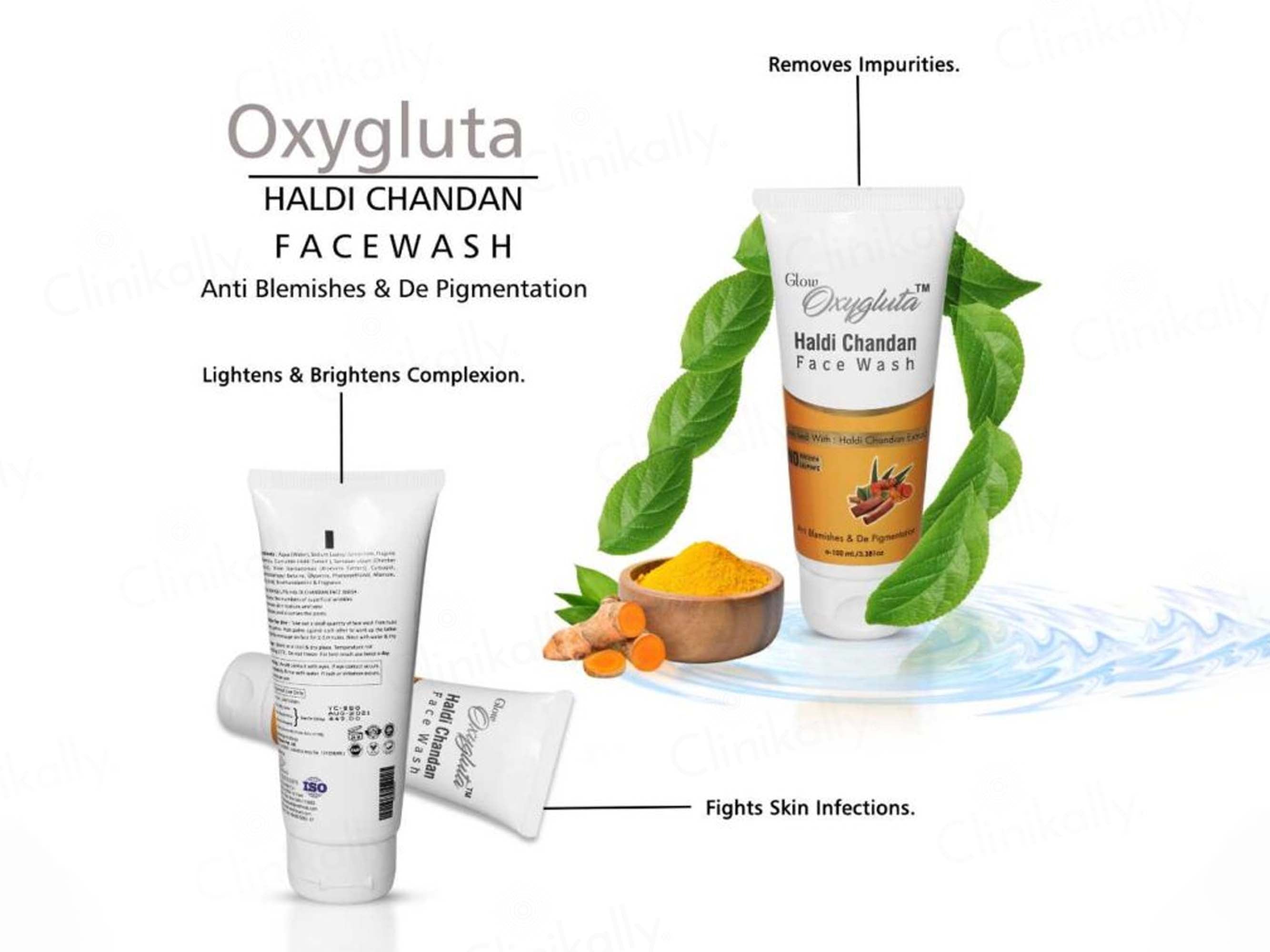 Glow Oxygluta Haldi Chandan Anti-Blemishes Face Wash