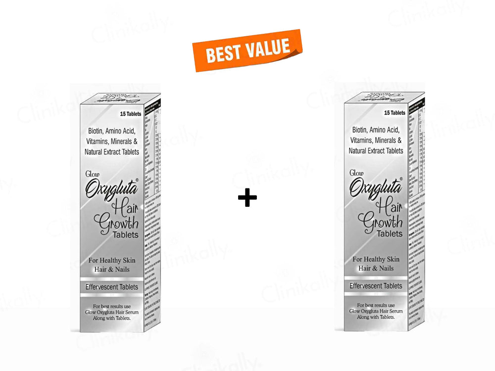 Glow Oxygluta Hair Growth Effervescent Tablet