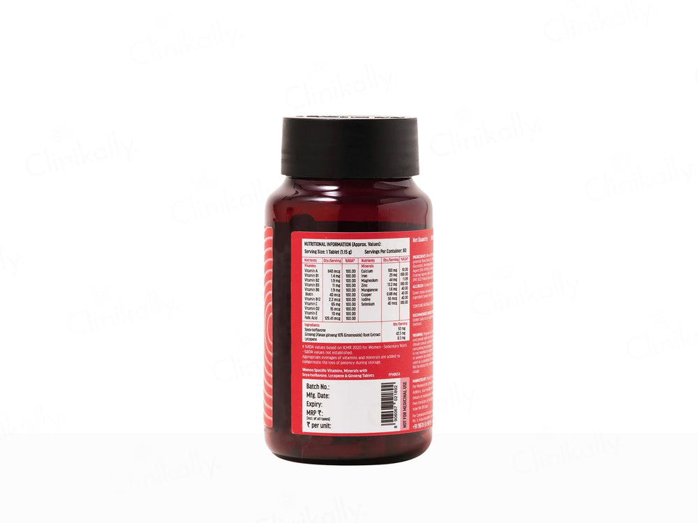 HK Vitals Multivitamin With Soya-Isoflavones, Lycopene & Ginseng Extract Tablet For Women