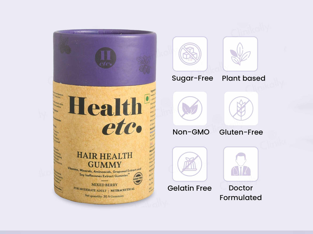 Health Etc Hair Health Gummy - Mixed Berry Flavour