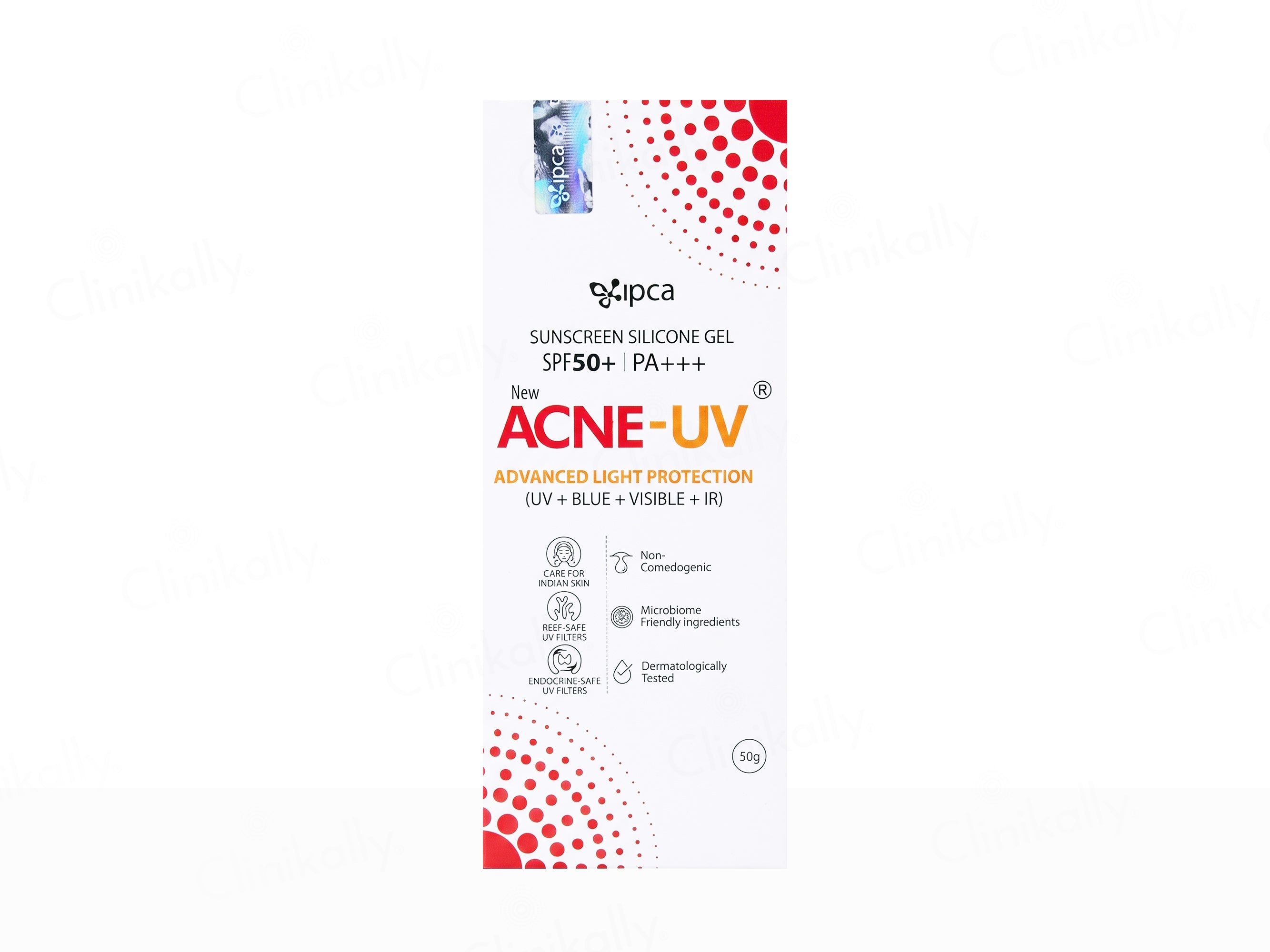 IPCA Acne-UV Advanced Light Protection Silicone Sunscreen Gel SPF 50+ PA+++