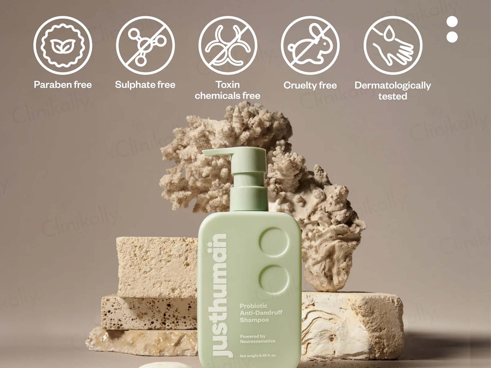 Justhuman Probiotic Anti-Dandruff Shampoo