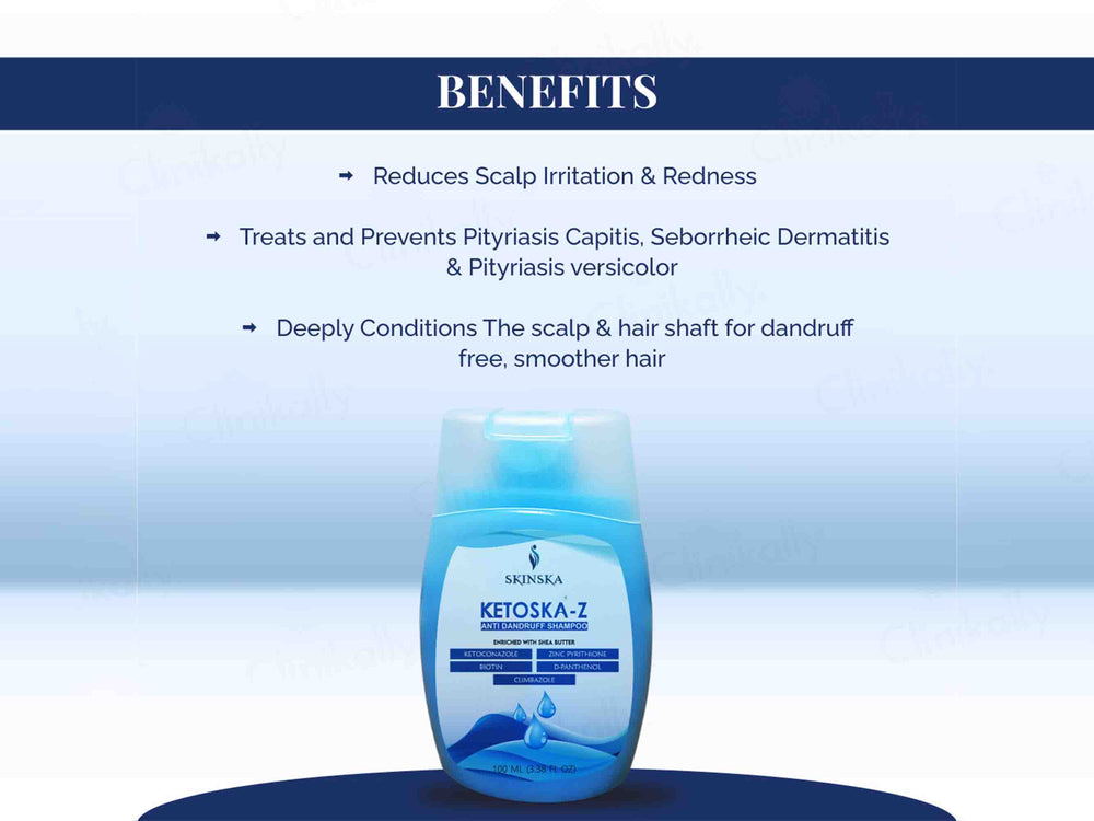 KetoSka-Z Anti Dandruff Shampoo - Clinikally