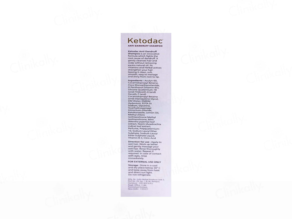 Ketodac Anti Dandruff Shampoo