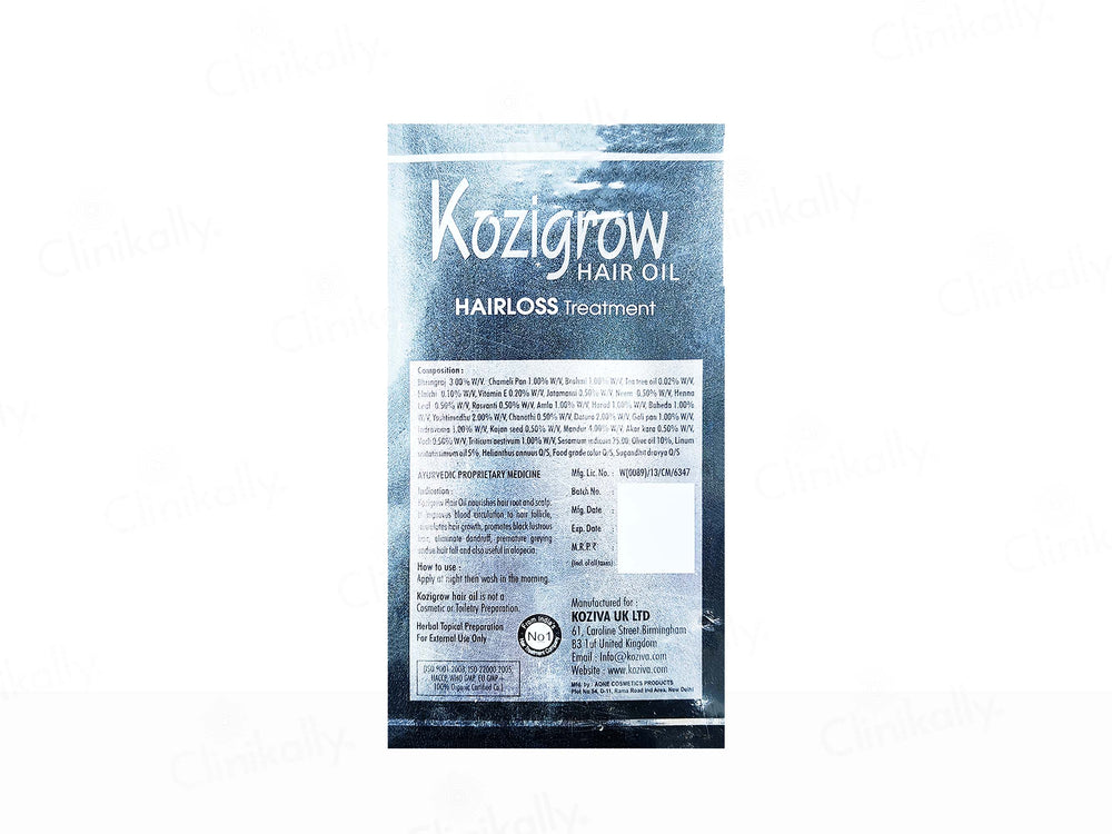 Kozigrow Hairloss Treatment Hair Oil