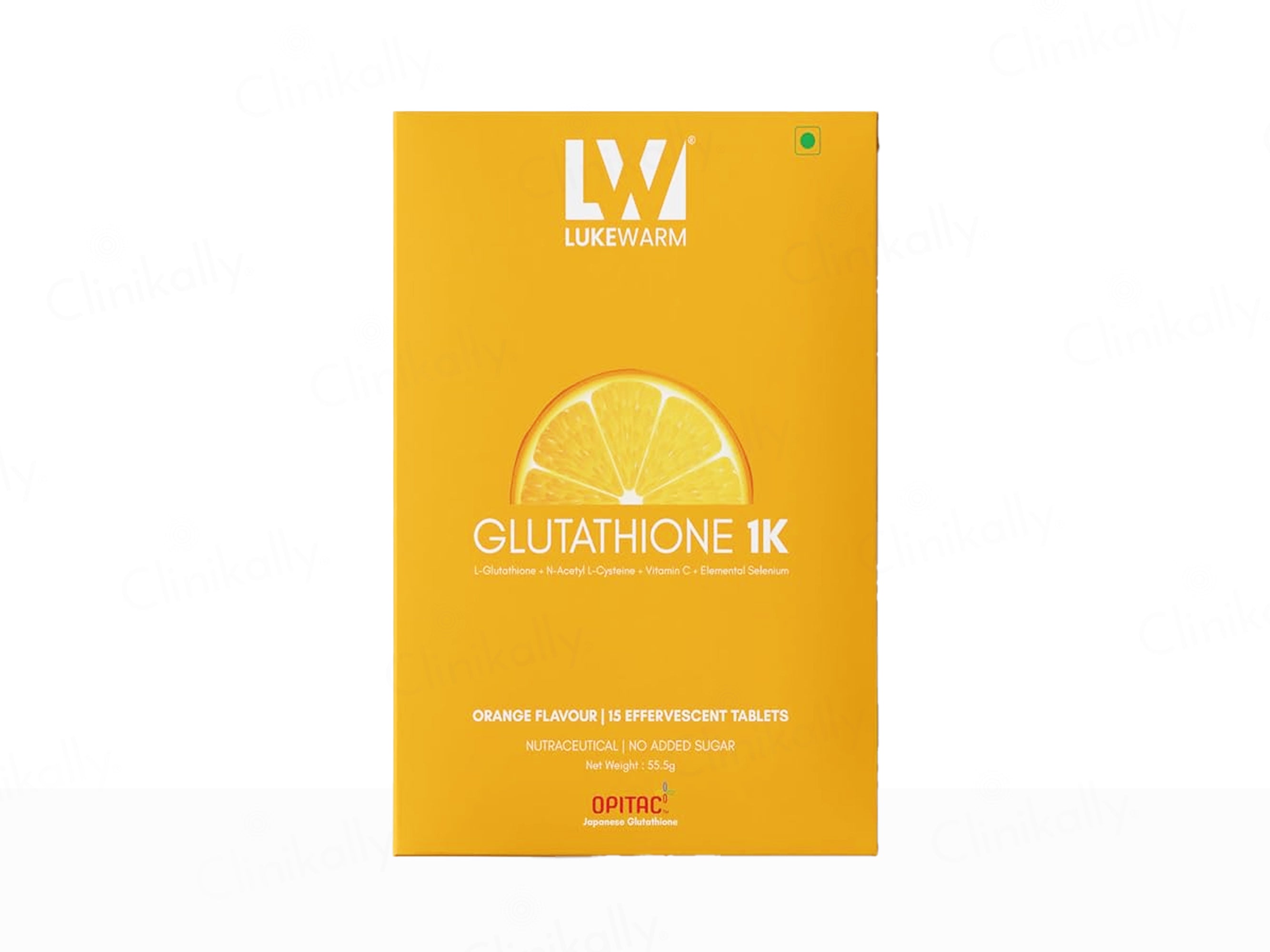 Lukewarm Glutathione 1K Nutraceutical Effervescent Tablet