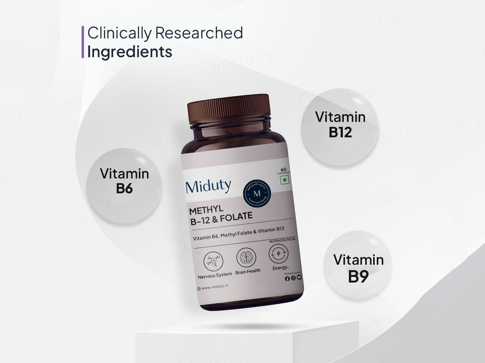 Miduty Methyl B-12 & Folate Chewable Tablet