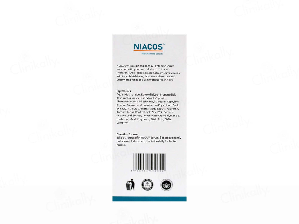 Niacos Niacinamide Skin Radiance & Lightening Serum