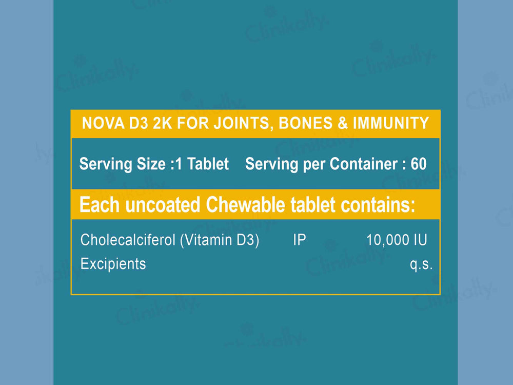 Carbamide Forte Chewable Vitamin D3 10000 IU Tablet