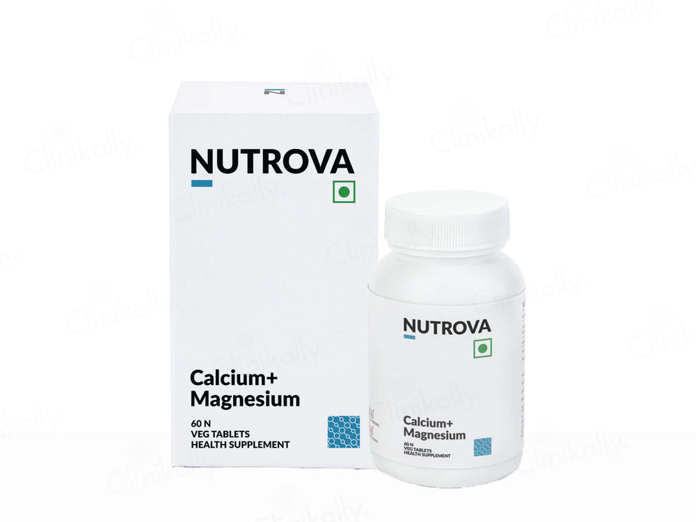 Nutrova Calcium + Magnesium Health Supplement Tablet