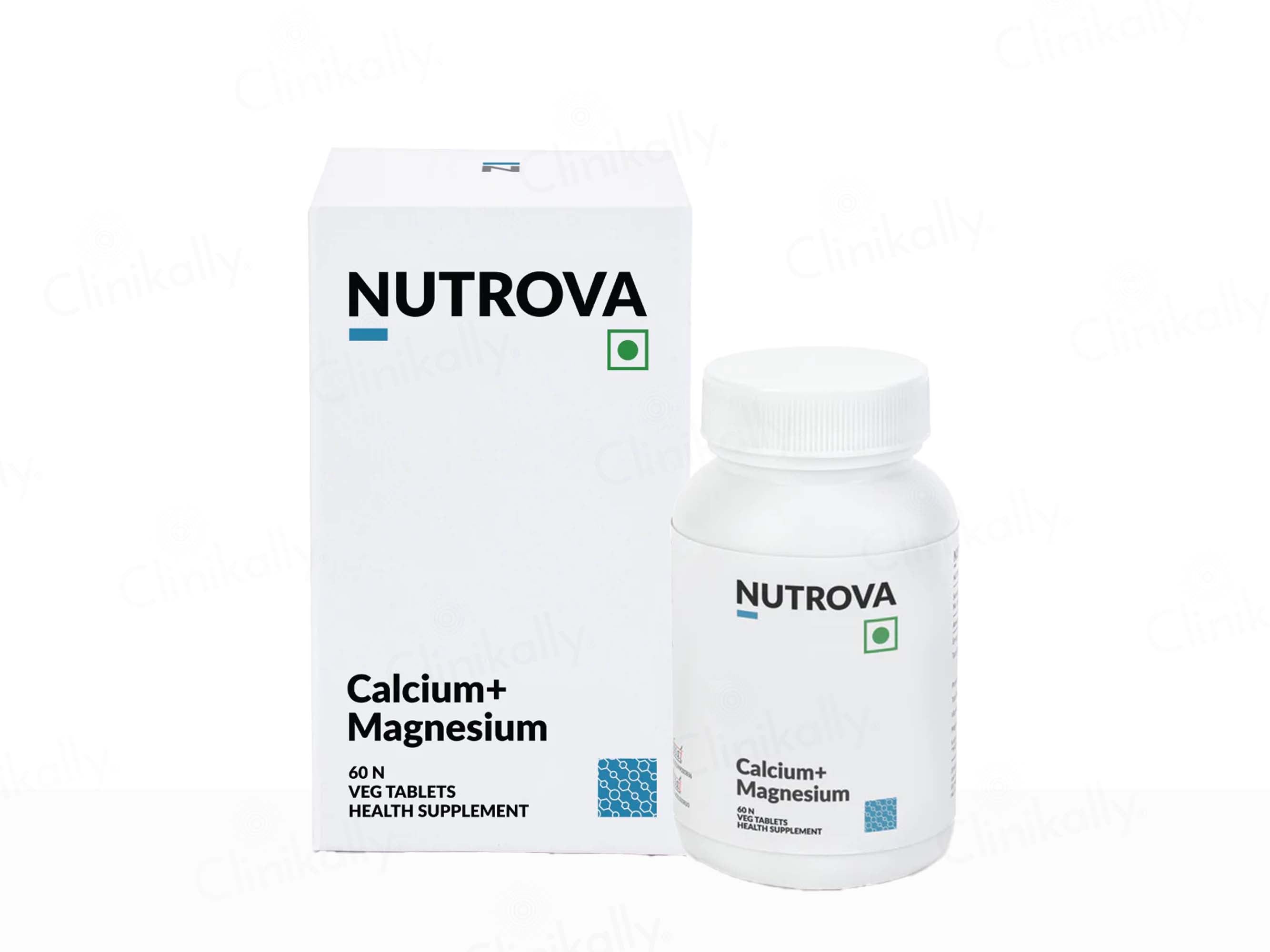 Nutrova Calcium + Magnesium Health Supplement Tablet