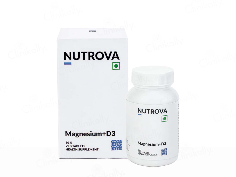 Nutrova Magnesium + D3 Health Supplement Tablet