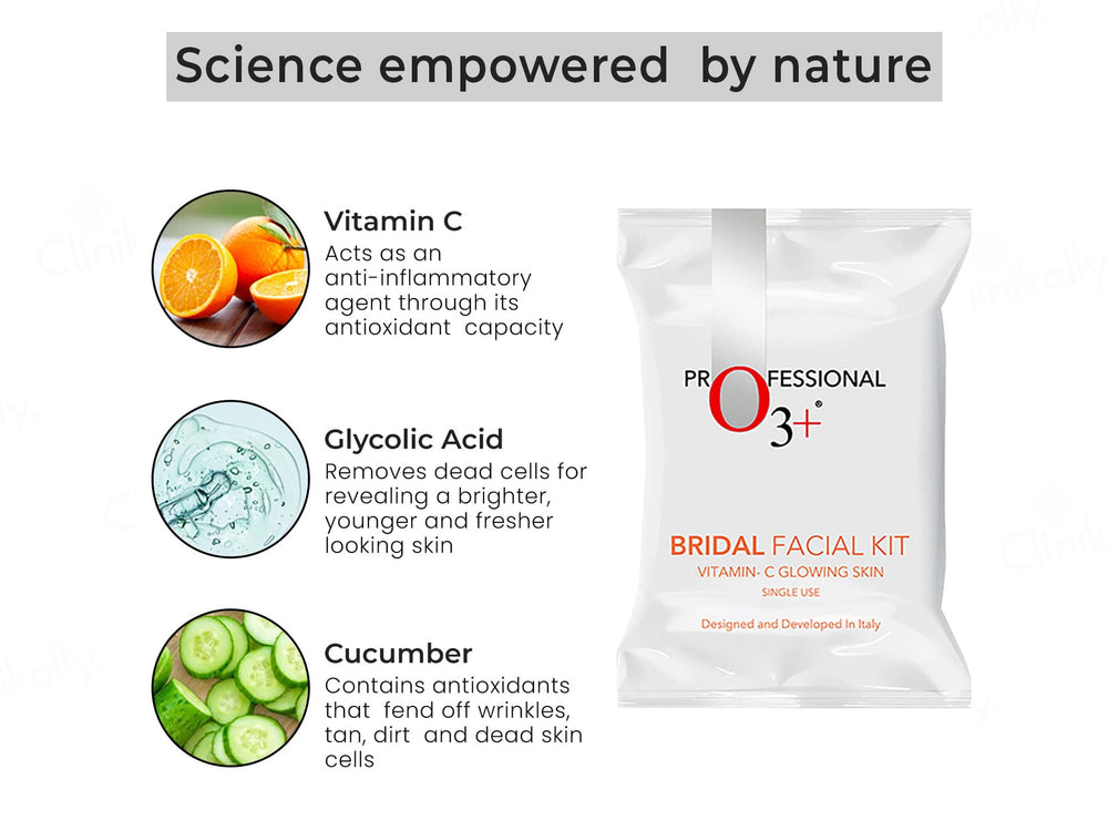 O3+ Bridal Facial Kit Vitamin-C Glowing Skin