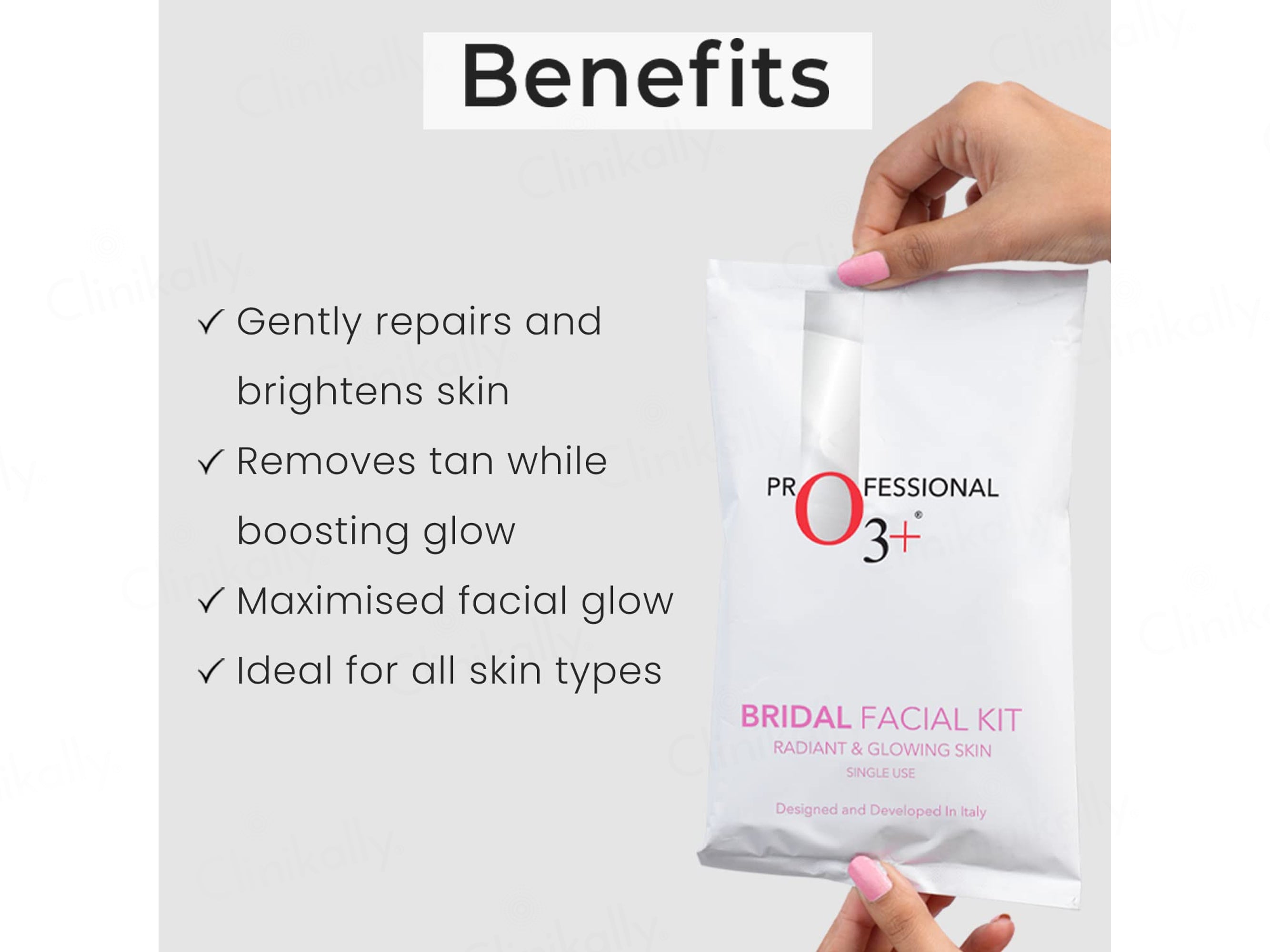 O3+ Bridal Radiant & Glowing Skin Single Use Facial Kit