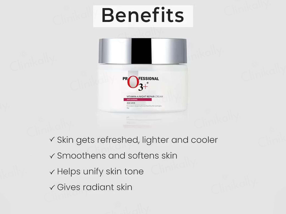 O3+ Vitamin-A Night Repair Anti-Ageing Cream