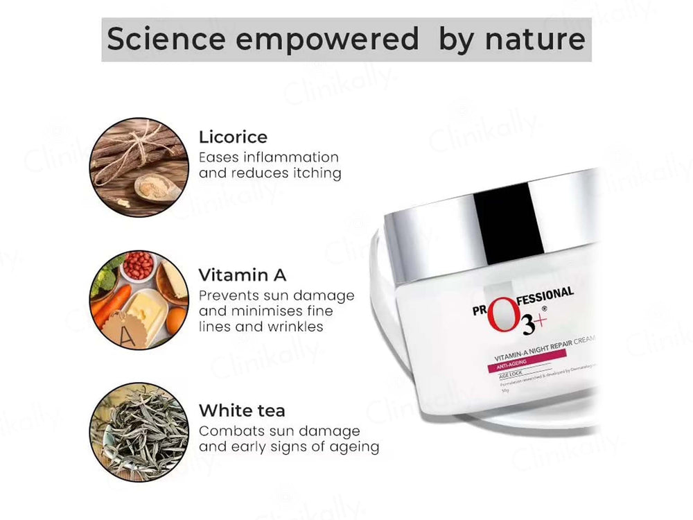 O3+ Vitamin-A Night Repair Anti-Ageing Cream