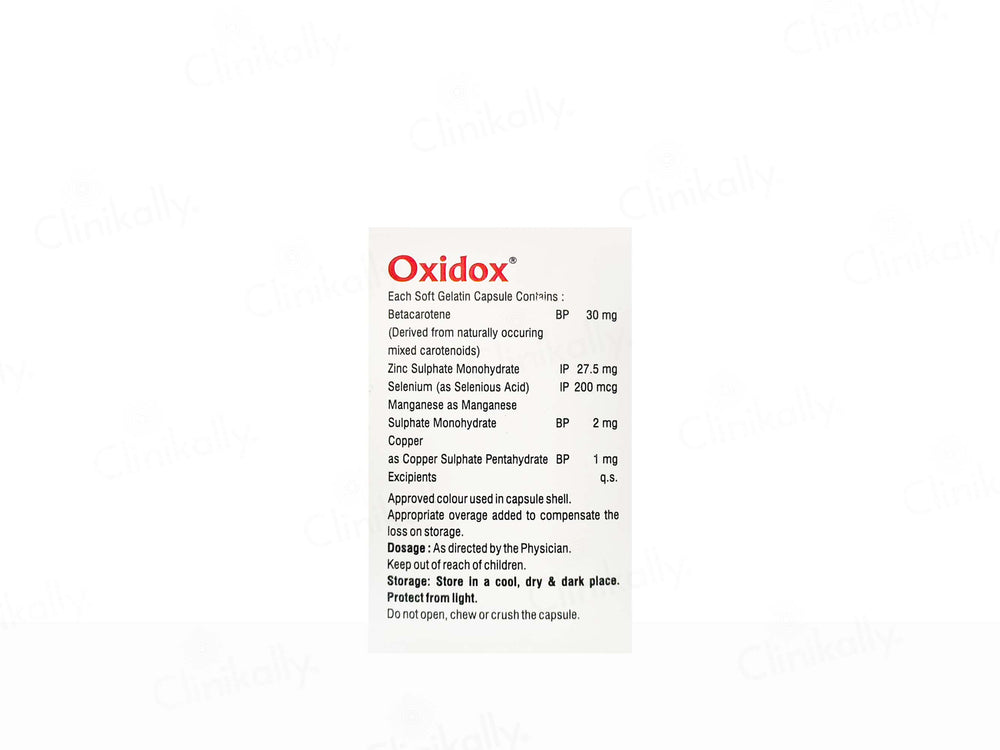 Oxidox Soft Gelatin Capsule