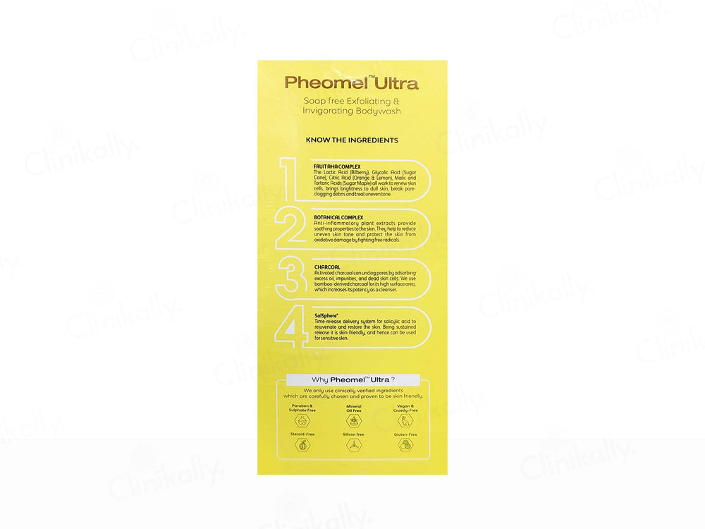 Pheomel Ultra Soap-Free Exfoliating & Invigorating Bodywash