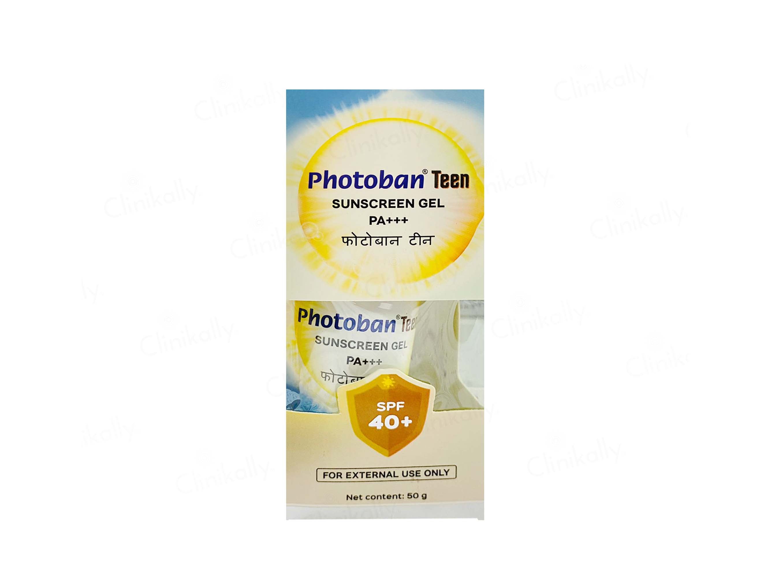 Photoban Teen Sunscreen Gel SPF 40+ PA+++